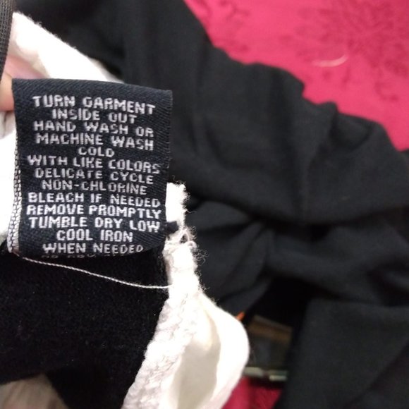 Size 2x Sharagano Studio women's black and white faux sweater with three quarter - Picture 6 of 8